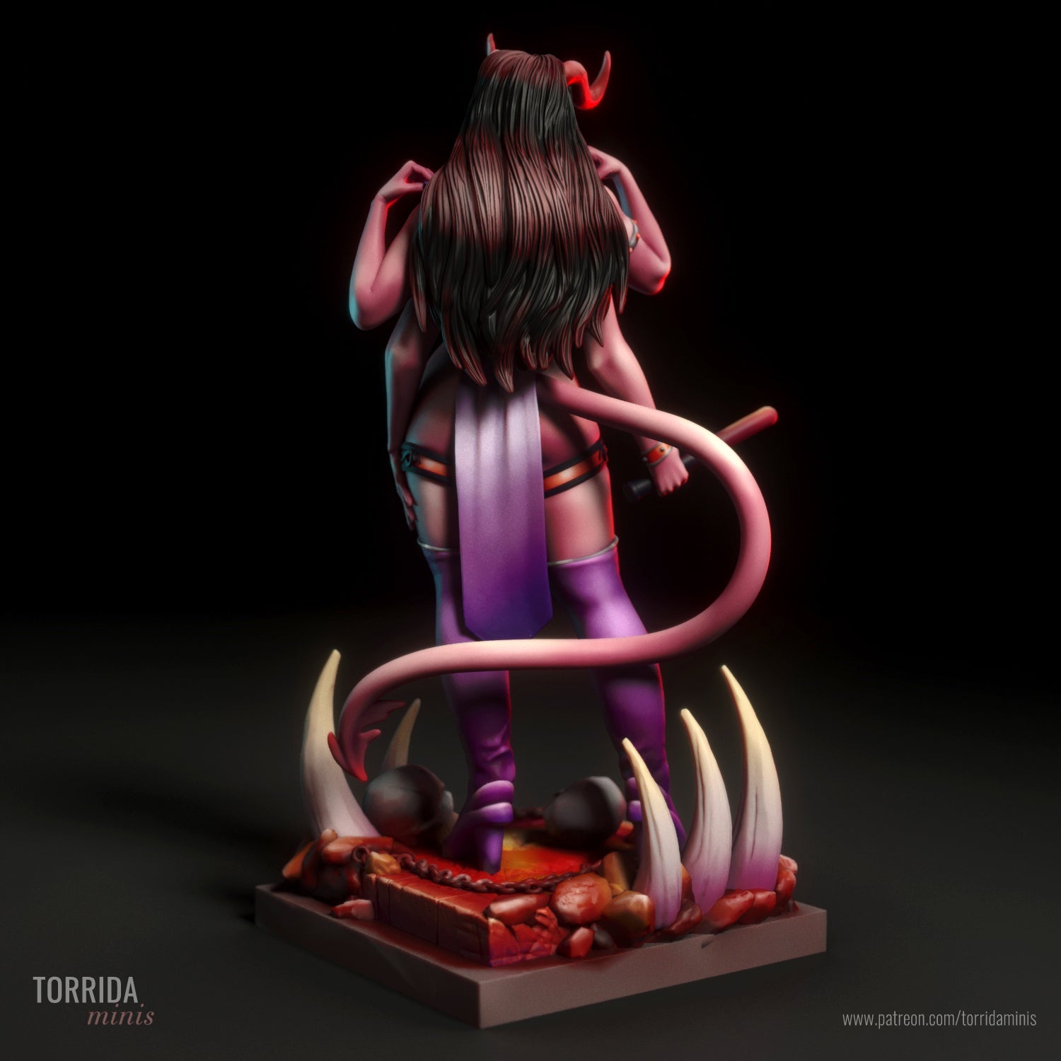 Amaris | Pin-Up Statue Fan Art Miniature Unpainted | Torrida Minis