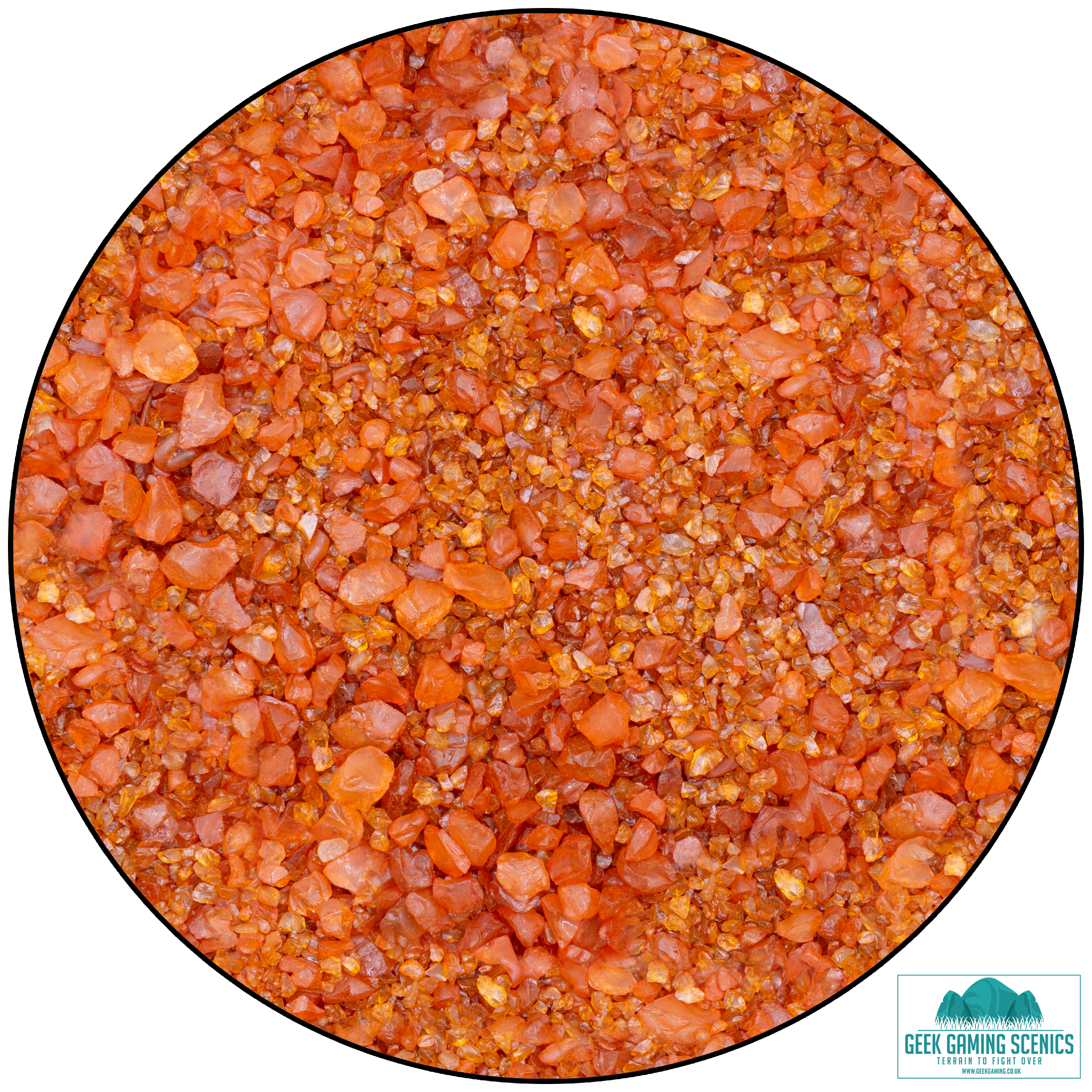 Base Ready Amber Glass Rock