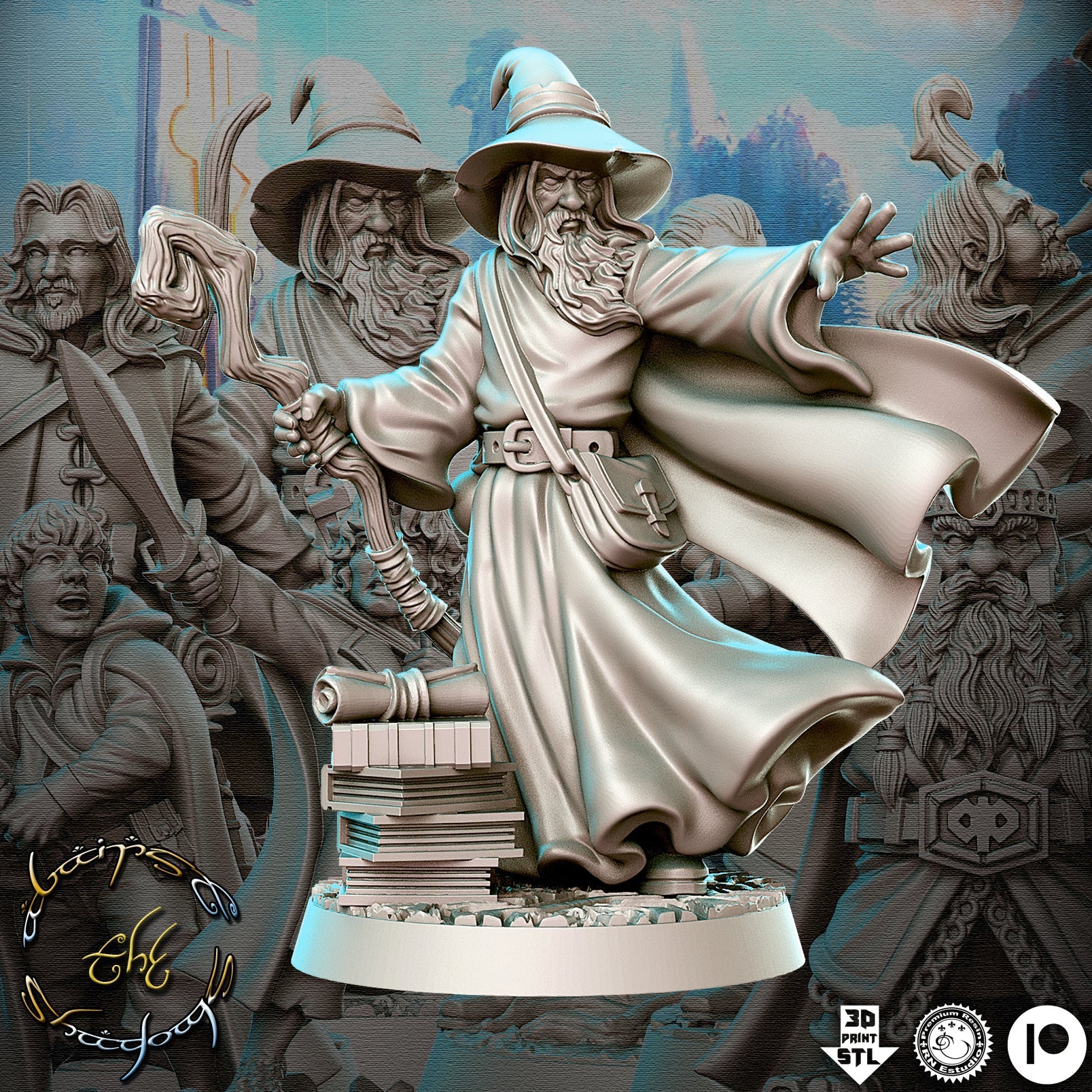 Amlund Maegon | Against the Shadows | Fantasy Miniature | RN Estudio