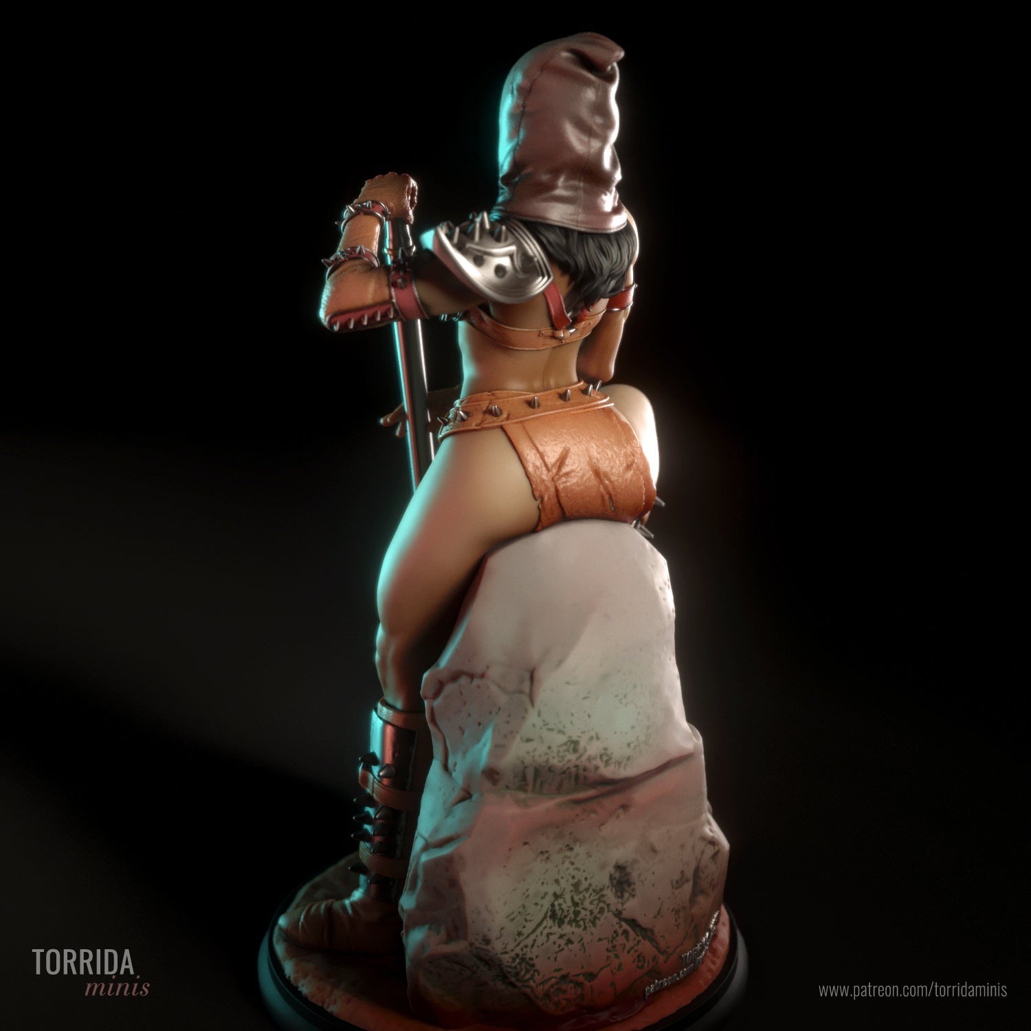Amyra | Pin-Up Statue Fan Art Miniature Unpainted | Torrida Minis