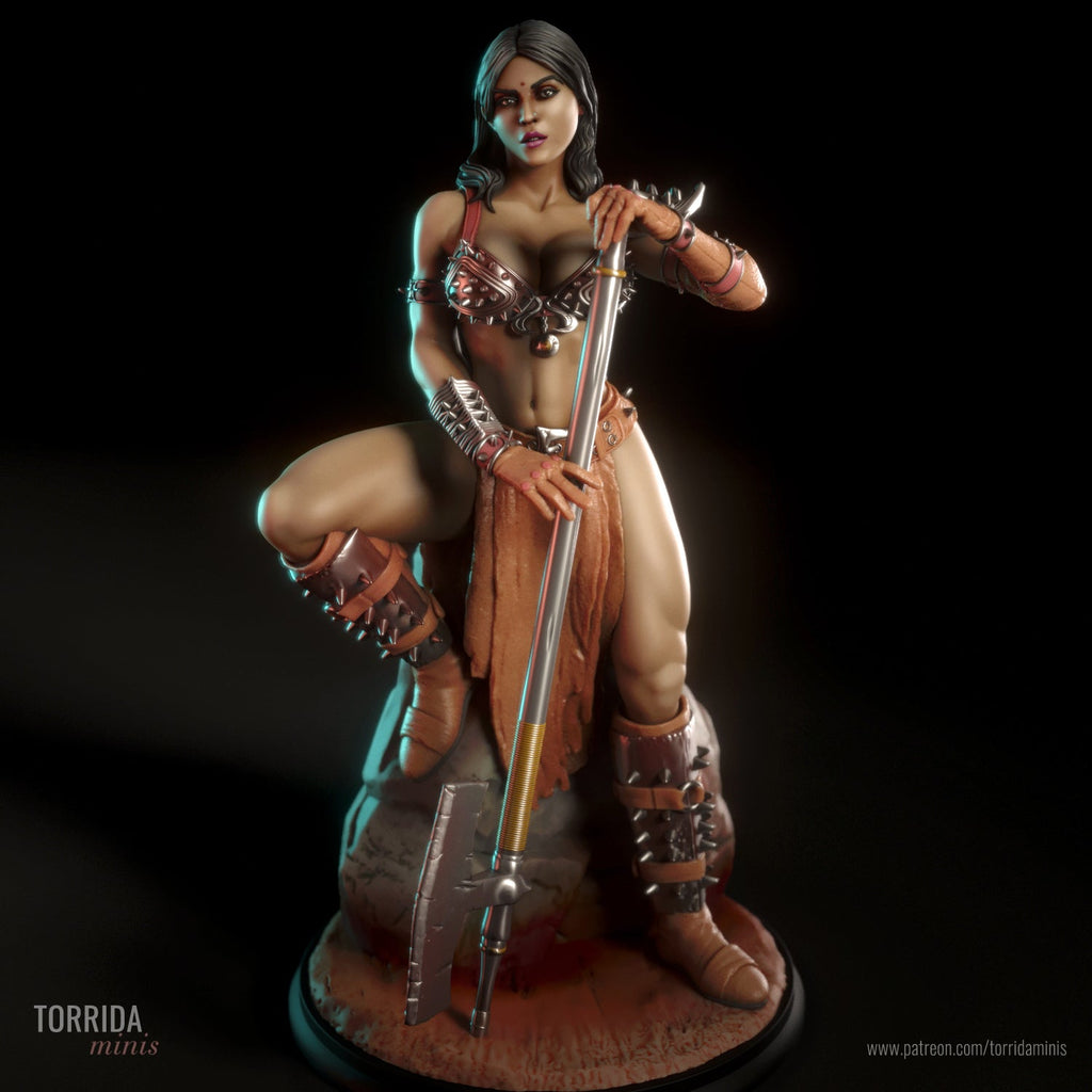 Amyra | Pin-Up Statue Fan Art Miniature Unpainted | Torrida Minis