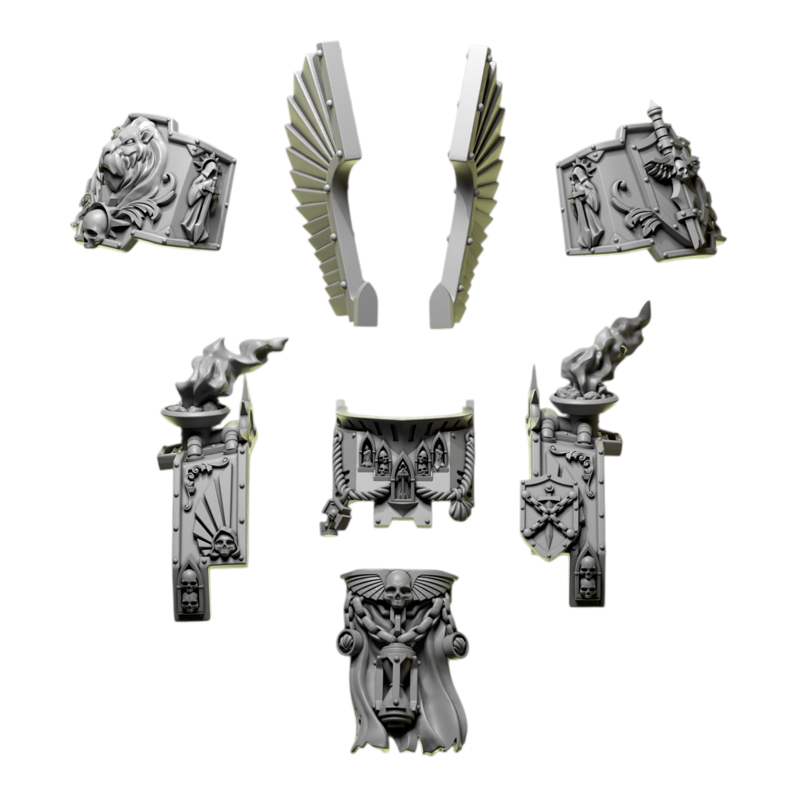 Ancient Armour Upgrade Kit | Eternal Pilgrims | Conversion Bits For 28mm 32mm Sci-fi Marines