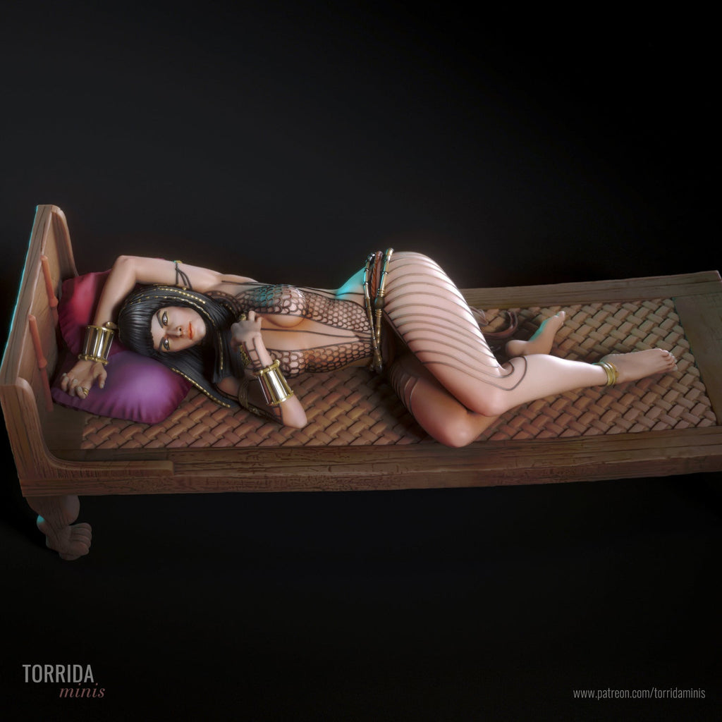 Anck Su Namun | Pin-Up Statue Fan Art Miniature Unpainted | Torrida Minis