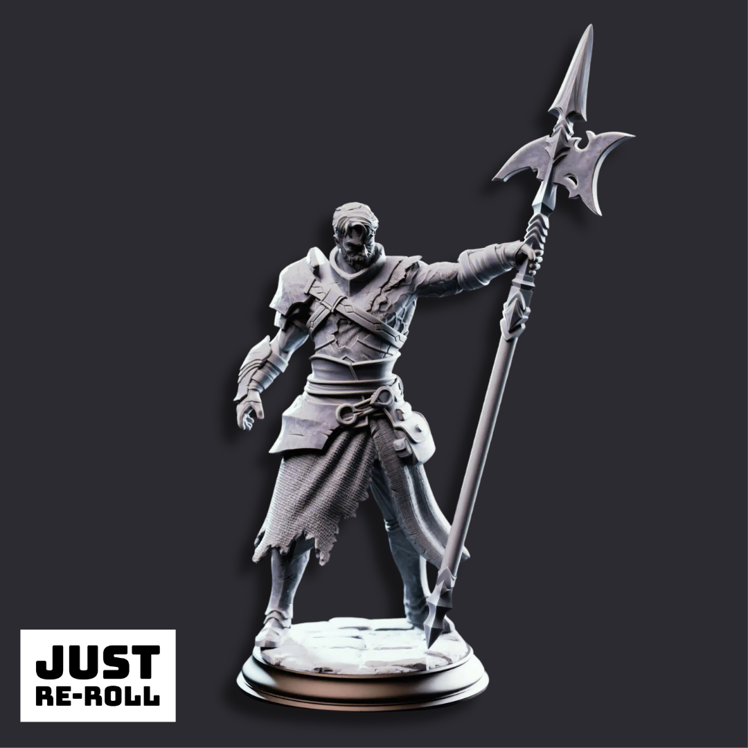 Andrek Strongarm Hexhunter Gladiator - 3D Printed Hexhunter Character Miniature