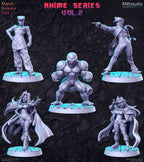 Anime Series Vol 2 Miniatures | Fantasy Miniature | RN Estudio