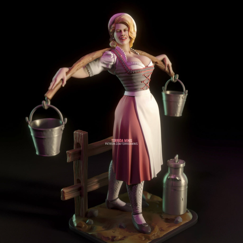 Anna | Pin-Up Statue Fan Art Miniature Unpainted | Torrida Minis