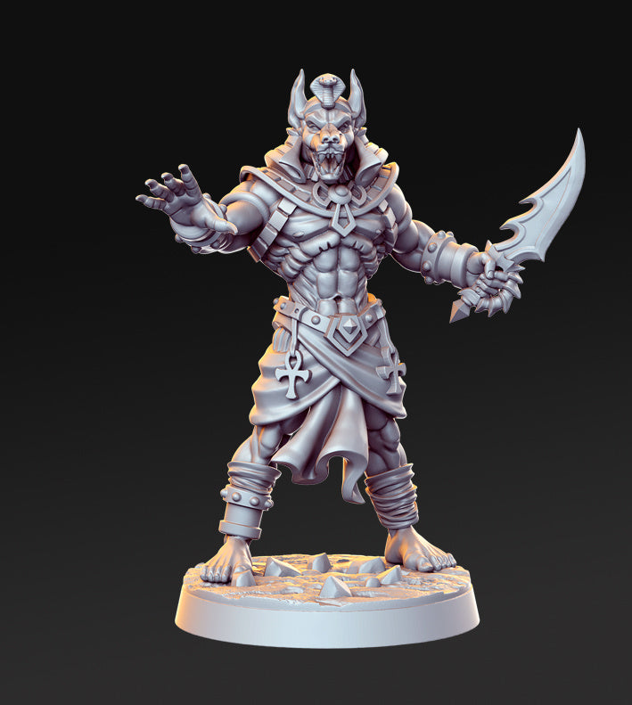 Anubti Warrior w/ Dagger | The Sands of Time | Fantasy Miniature | RN Estudio