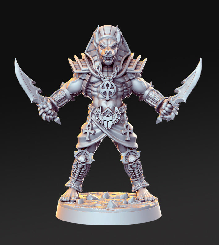Anubti Warrior w/ Two Daggers | The Sands of Time | Fantasy Miniature | RN Estudio