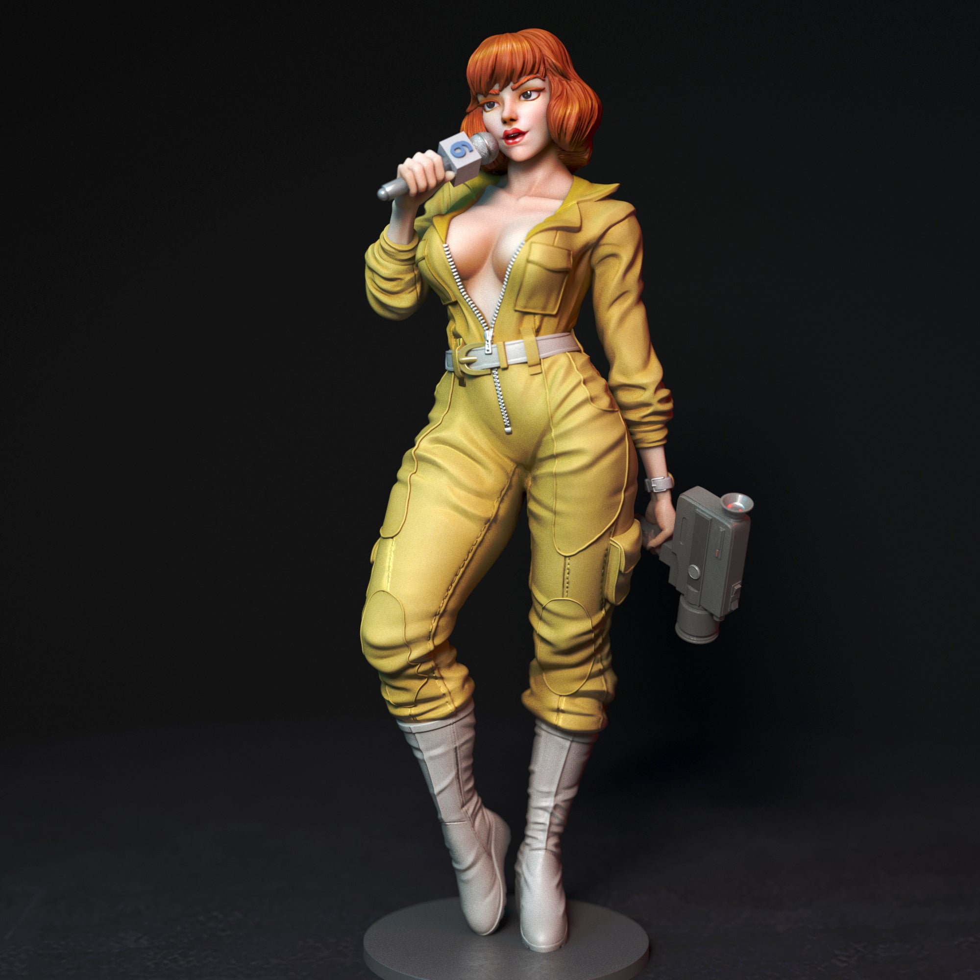 April | Pin-Up Statue Fan Art Miniature Unpainted | Torrida Minis