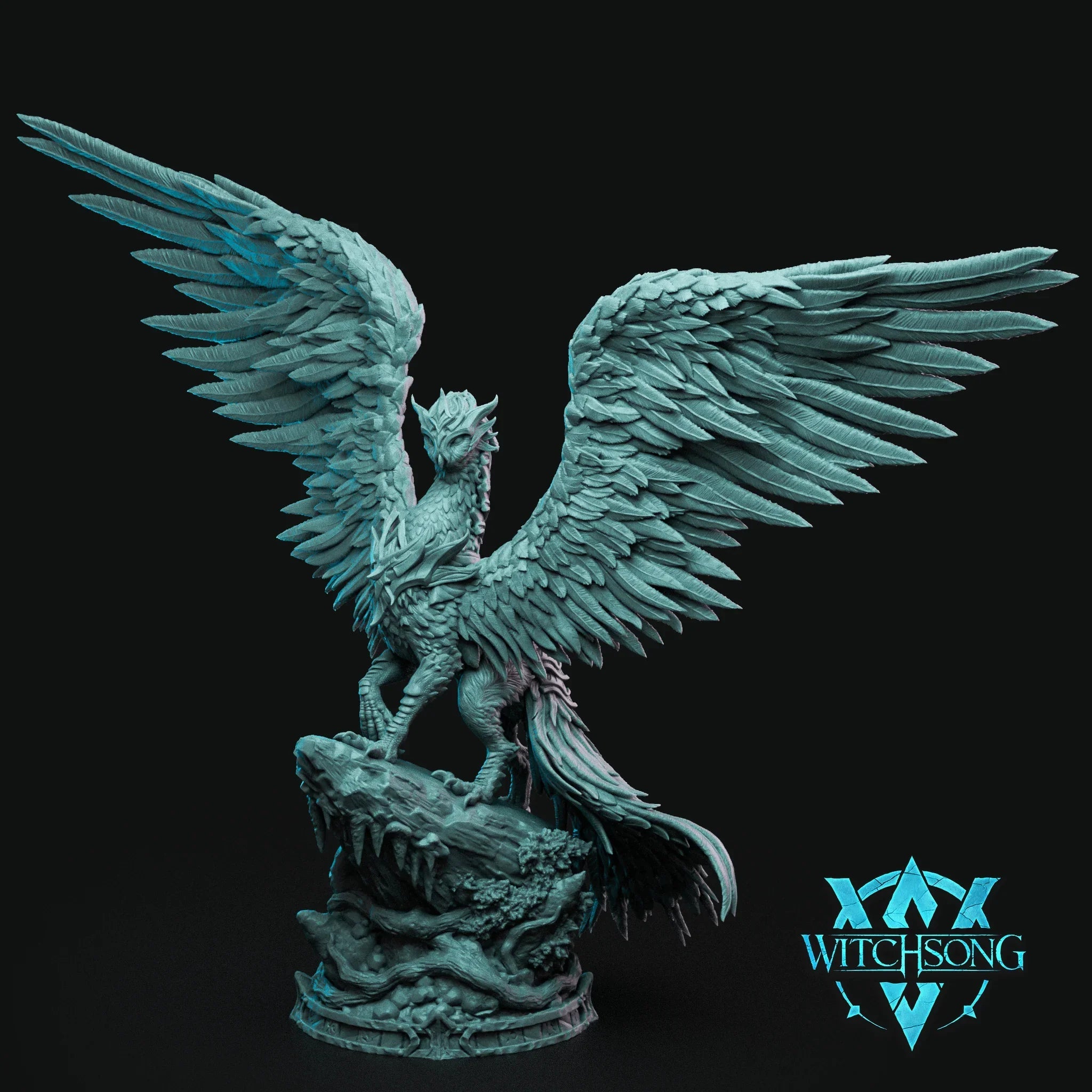 Archimedes the Owl God – 12K Resin D&D Miniature (With Base) for Tabletop RPGs