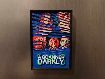 A Scanner Darkly Movie Fridge Magnet
