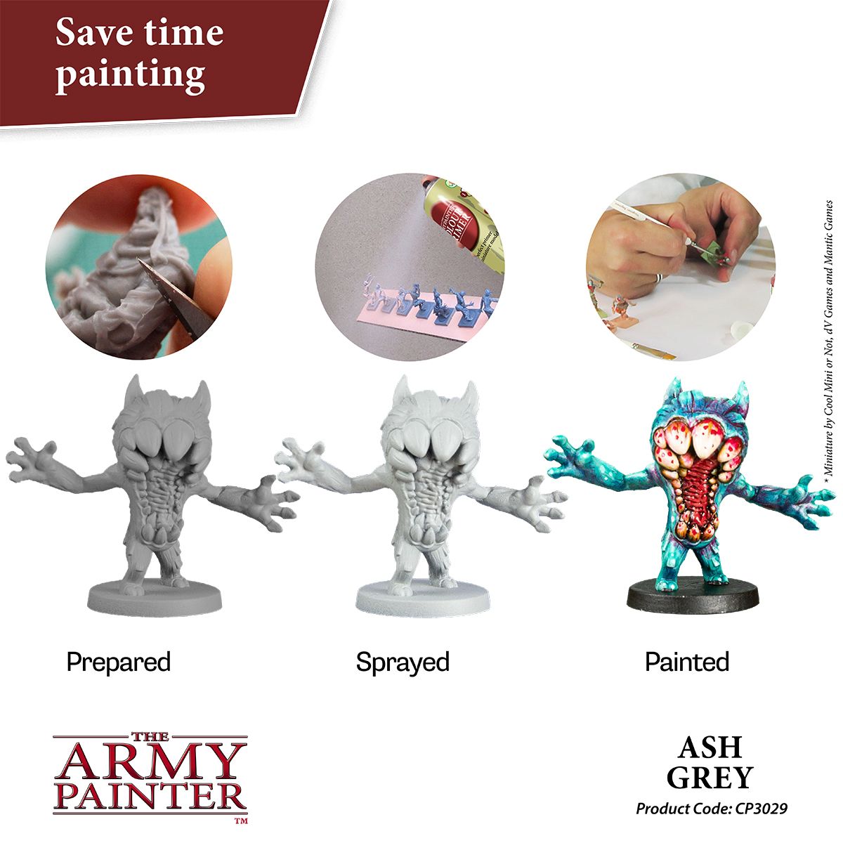 Army Painter Colour Primer - Ash Grey (400ml)