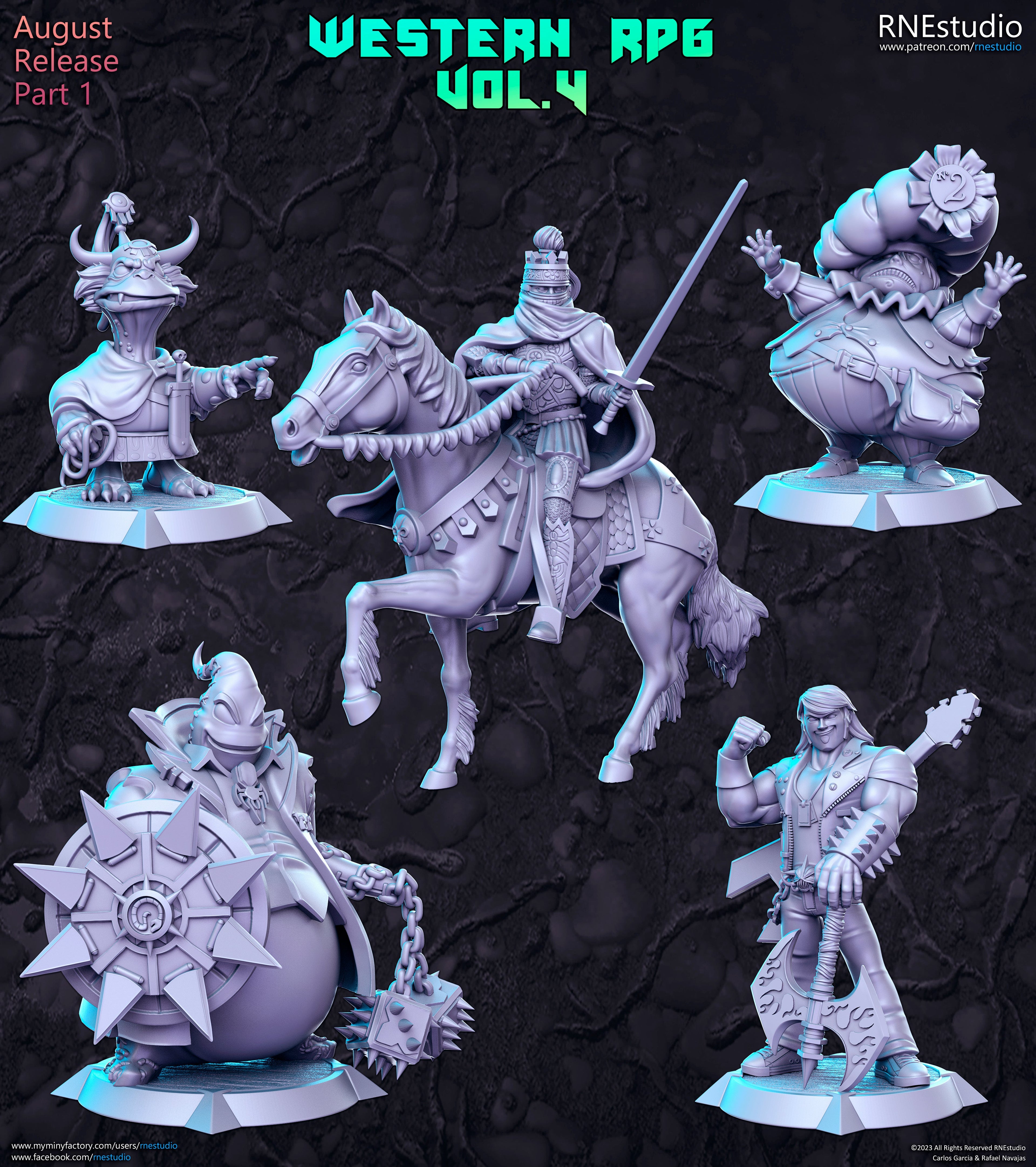 Western RPG Vol 4 Miniatures (Full Set) | Fantasy Miniature | RN Estudio