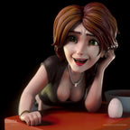 Aunt Cass | Pin-Up Statue Fan Art Miniature Unpainted | Torrida Minis