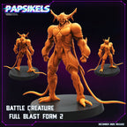 Cyberpunk Guyver Inspired Battle Creature Full Blast Form Miniatures Papsikels Resin RPG Model