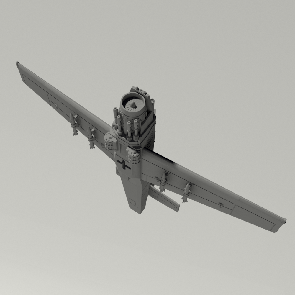 Grim BF-109 Fighter Plane