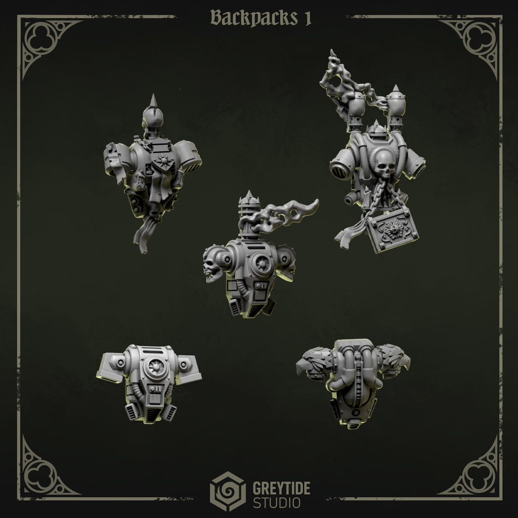 Backpacks | Eternal Pilgrims | Conversion Bits For 28mm 32mm Sci-fi Marines