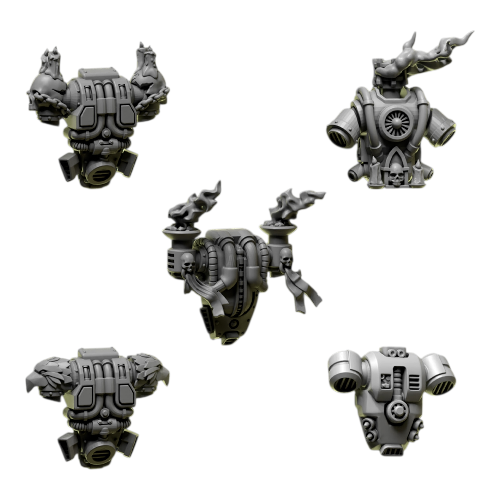 Backpacks 2 | Eternal Pilgrims | Conversion Bits For 28mm 32mm Sci-fi Marines