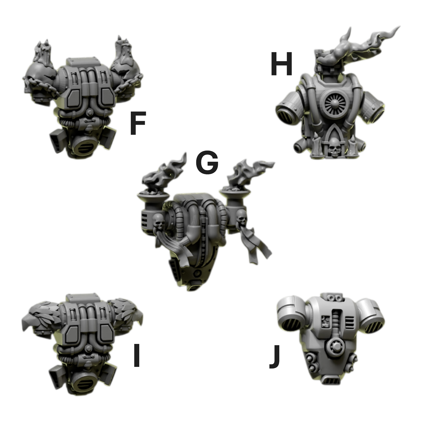 Backpacks | Eternal Pilgrims | Conversion Bits For 28mm 32mm Sci-fi Marines