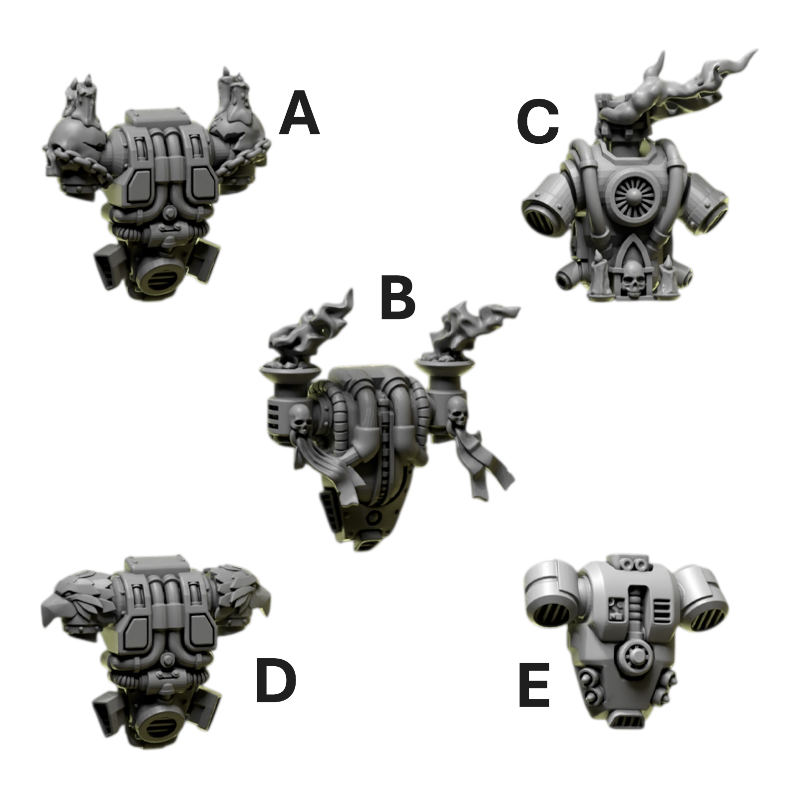 Backpacks 2 | Eternal Pilgrims | Conversion Bits For 28mm 32mm Sci-fi Marines