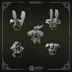 Backpacks 3 | Eternal Pilgrims | Conversion Bits For 28mm 32mm Sci-fi Marines