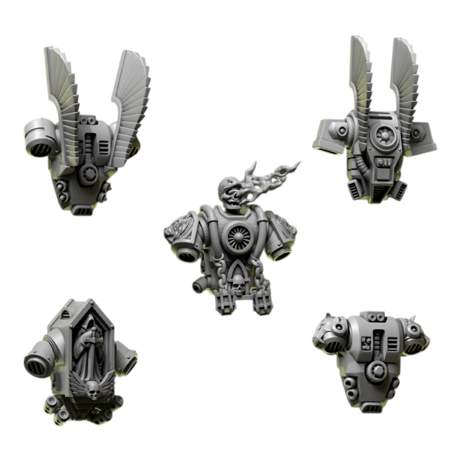 Backpacks 3 | Eternal Pilgrims | Conversion Bits For 28mm 32mm Sci-fi Marines