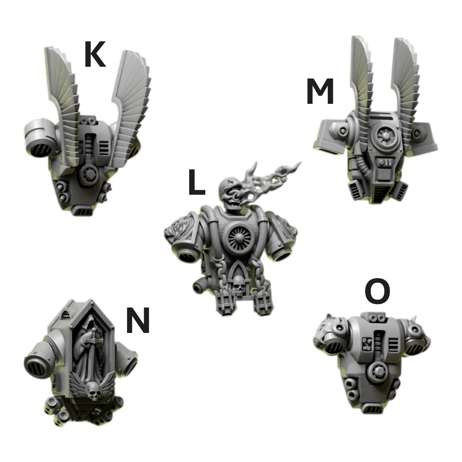 Backpacks | Eternal Pilgrims | Conversion Bits For 28mm 32mm Sci-fi Marines