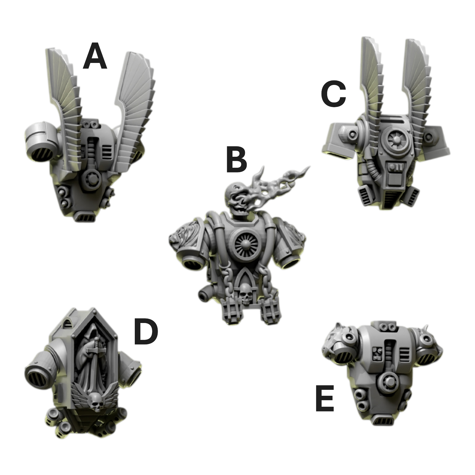 Backpacks 3 | Eternal Pilgrims | Conversion Bits For 28mm 32mm Sci-fi Marines