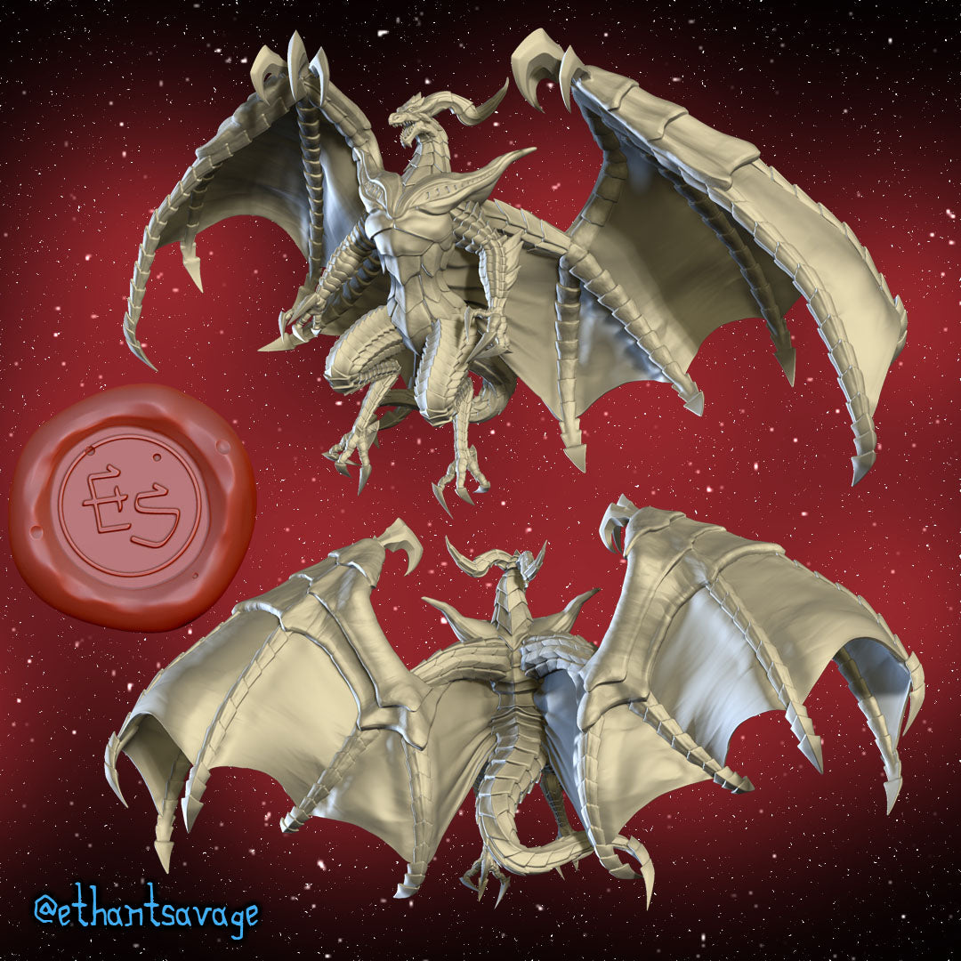 Bahamut | Fantasy Creature | Fantasy Miniature | Ethan Savage Studios