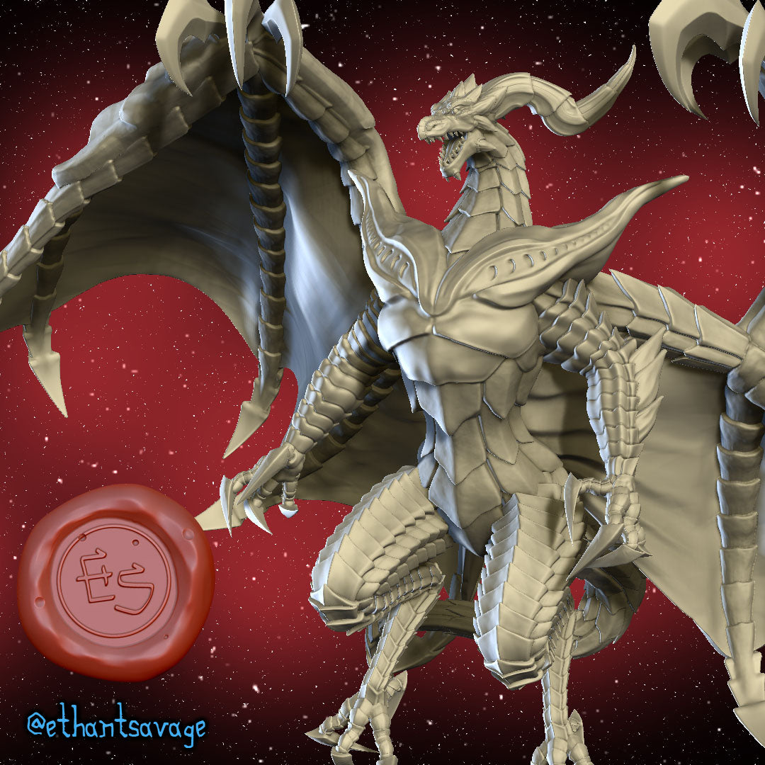 Bahamut | Fantasy Creature | Fantasy Miniature | Ethan Savage Studios