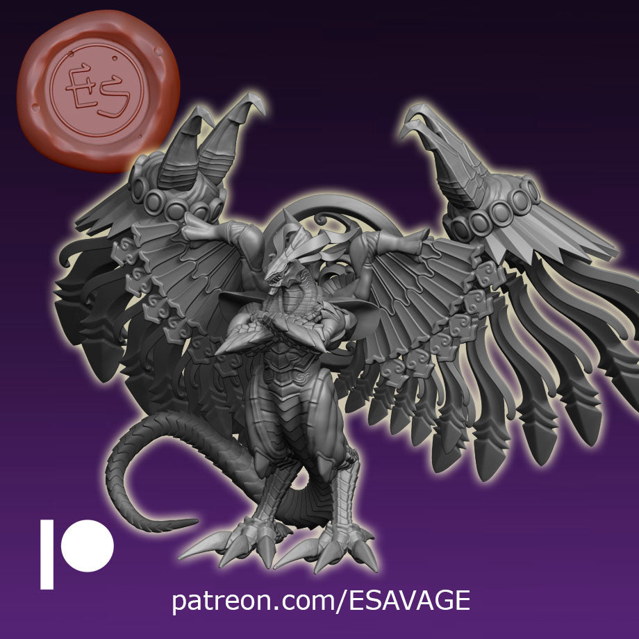 Bahamut | Fantasy Creature | Fantasy Miniature | Ethan Savage Studios