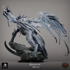Dragon Bahamut | Platinum Dragon 12K Resin Statue for D&D