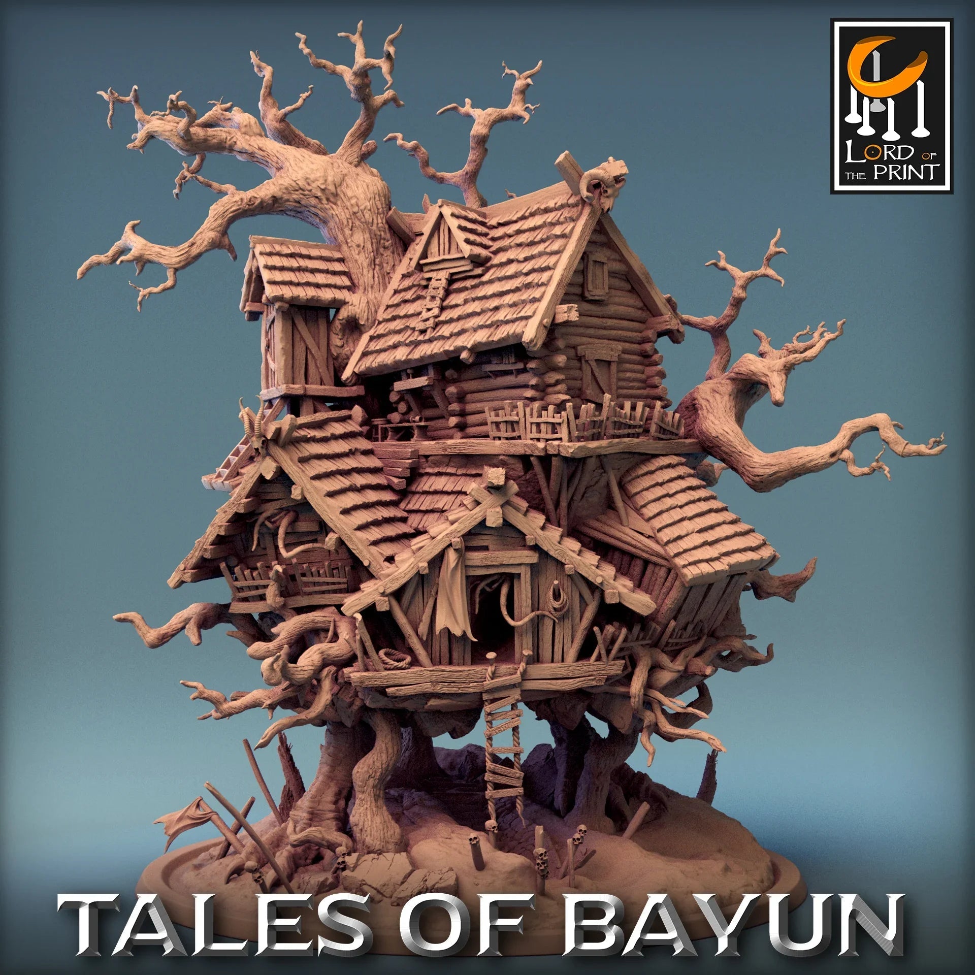 Isba, Baba Yaga's House Mini | Primal 12K Resin Monster for D&D & RPGs