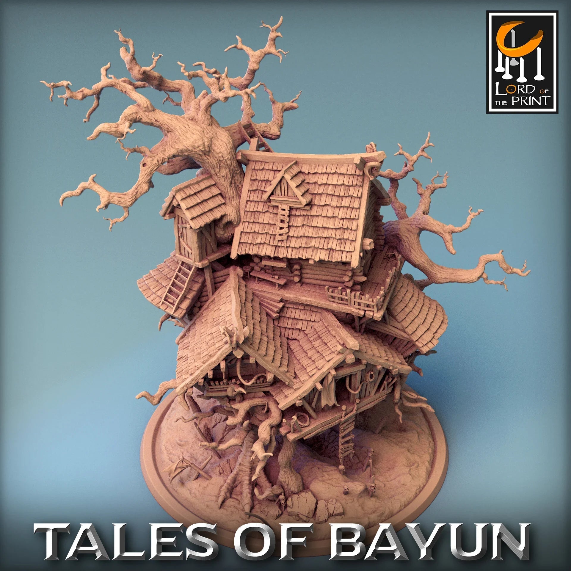 Isba, Baba Yaga's House Mini | Primal 12K Resin Monster for D&D & RPGs