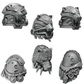 Bear Company Pauldron Pack Primal Hounds Conversion Bits For 28mm 32mm Sci-fi Space Knights