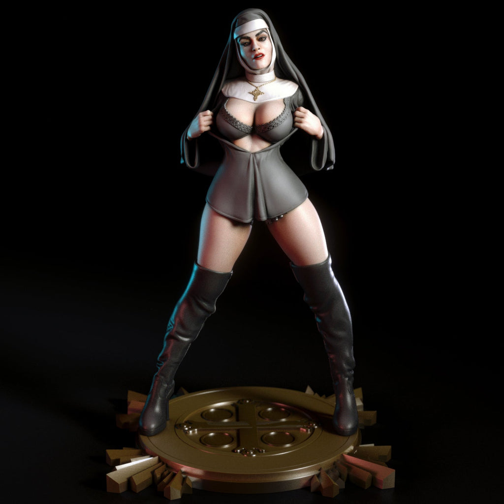 Beata | Pin-Up Statue Fan Art Miniature Unpainted | Torrida Minis