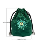 Beholder | Flannel Drawstring Dice Bag | Green