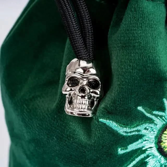 Beholder | Flannel Drawstring Dice Bag | Green