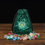 Beholder | Flannel Drawstring Dice Bag | Green
