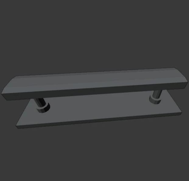 1:64 Modern Style Bench Seat, Type 2