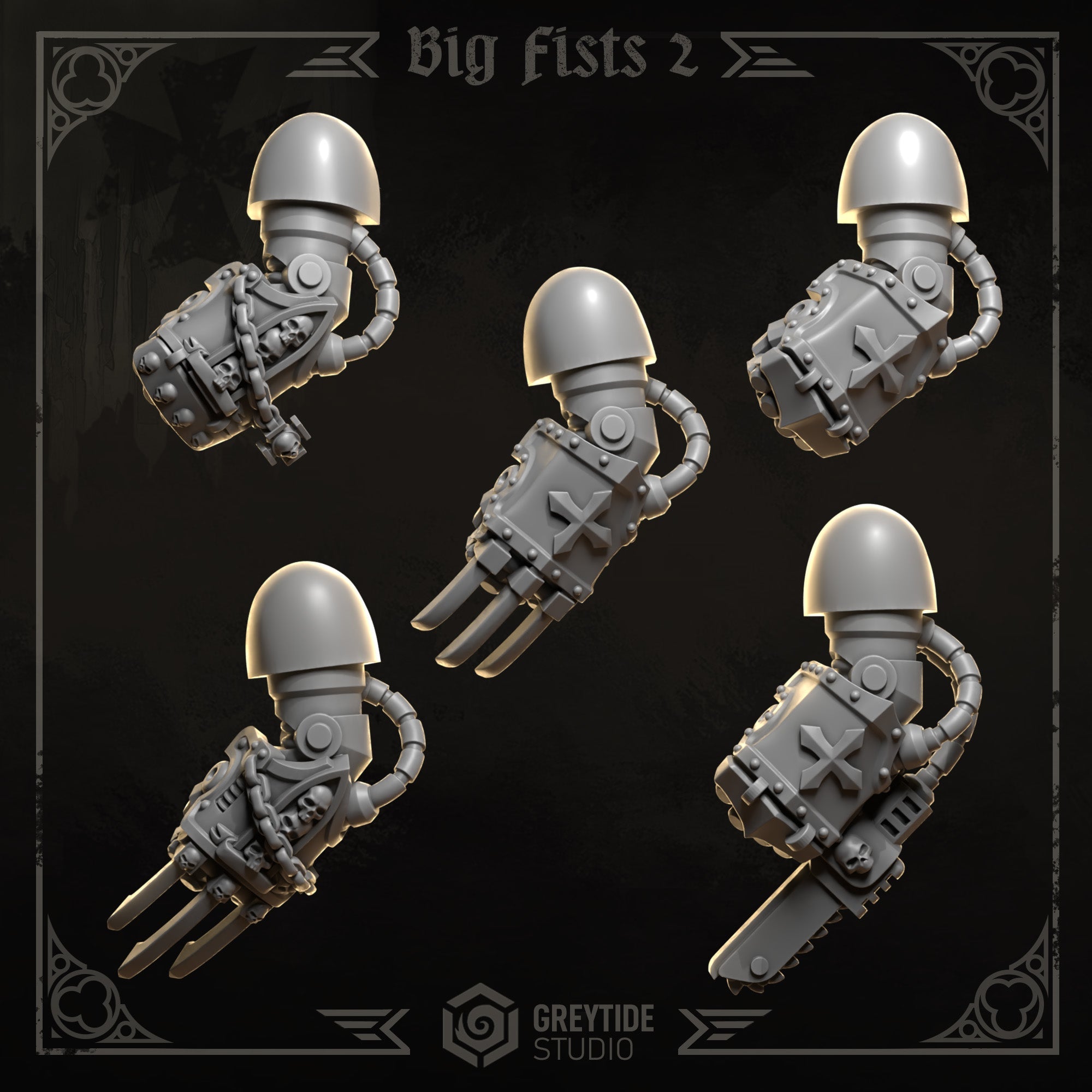 Big Fists & Claws | Eternal Crusaders | Conversion Bits For 28mm 32mm Sci-fi Marines