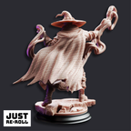 Big Hat Harrison Professor of the Unknown - 3D Printed Wizard Miniature