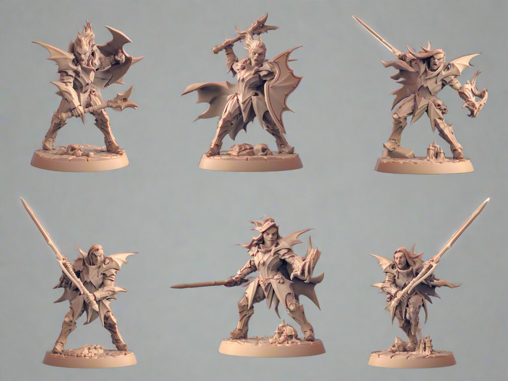 Bloodhunt Vampire Knight Miniatures | The Bloodhunt | Fantasy D&D Miniature | Artisan Guild