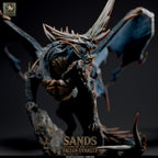 ⚡ Blue Dragon Elder | 12K Resin 100mm Desert Tyrant for D&D & Wargames 🐲