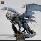 ⚡ Blue Dragon Elder | 12K Resin 100mm Desert Tyrant for D&D & Wargames 🐲