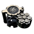 Hexchamber | Ancient Brass | Bullet Dice Set with Spinning Revolver Case
