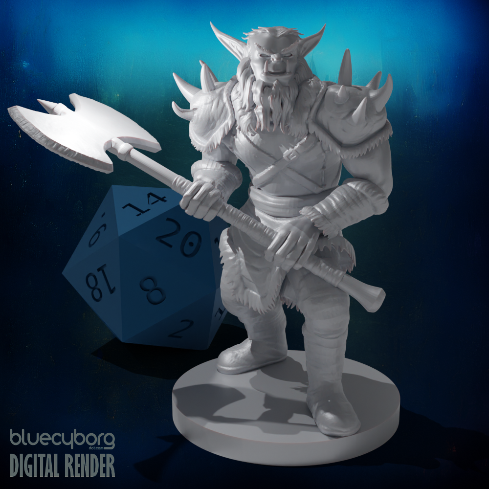Bugbear Barbarian 28mm Scale Miniature