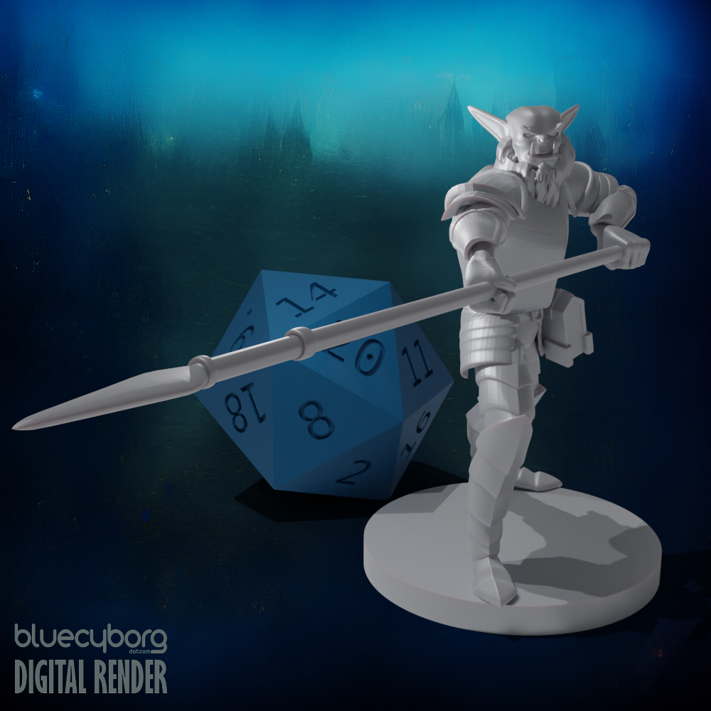 Bugbear Eldritch Knight 28mm Scale Miniature