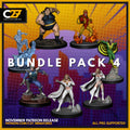 90s Mutant 4 Miniatures | Heroes | Sci-Fi Miniature | C27 Studio