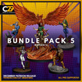 90s Mutant 5 Miniatures | Heroes | Sci-Fi Miniature | C27 Studio